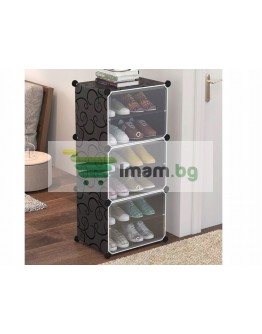 Модулен рафт етажерка за обувки 6 реда